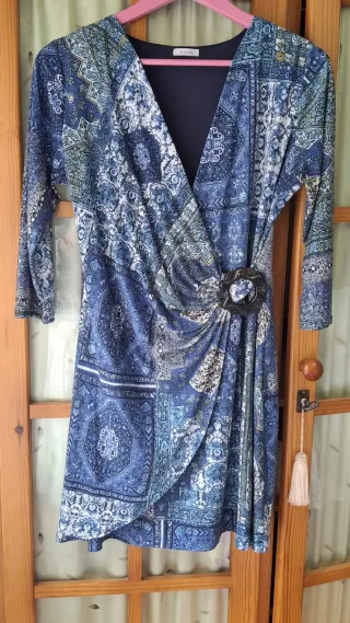 Vestido MAGUI estampado azul