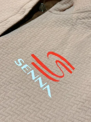 Jersey Ayrton Senna Beige y Marrón