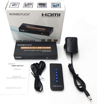 NOWBOTUCH HDMI 2.0 4x1 Switcher 4K HDR