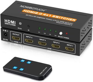 NOWBOTUCH HDMI 2.0 4x1 Switcher 4K HDR