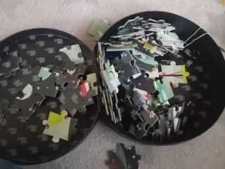 Puzzle redondo espacial