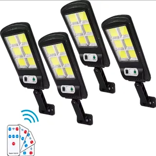 4X FARETTI Lampioncini 160LED Solari + Telecomandi