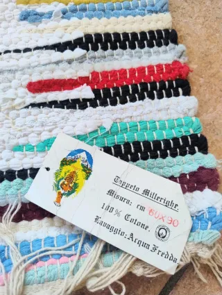 Tappeto millerighe cotone 60x90