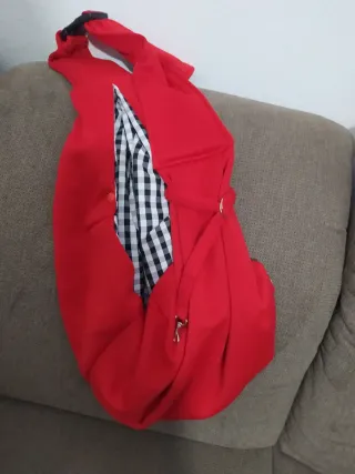 Porteo para mascota rojo