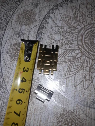 Eslabones de reloj oro y plata