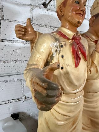 Estatua El Gordo y el Flaco Chefs