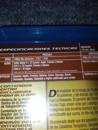 La Búsqueda 1 y 2 Blu-ray Descatalogado