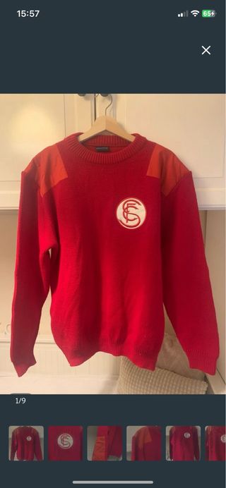 Jersey Chaleco Rojo Sevilla FC Retro Calentito