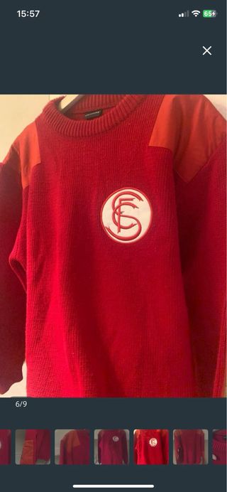 Jersey Chaleco Rojo Sevilla FC Retro Calentito
