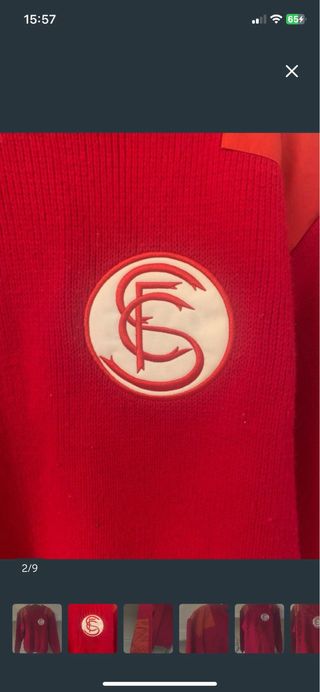 Jersey Chaleco Rojo Sevilla FC Retro Calentito