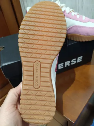 Zapatillas CONVERSE mujer, rosa y blanco, talla 37