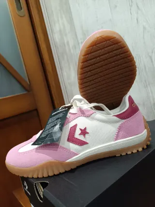 Zapatillas CONVERSE mujer, rosa y blanco, talla 37