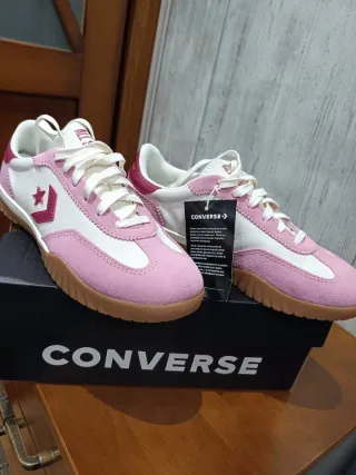 Zapatillas CONVERSE mujer, rosa y blanco, talla 37