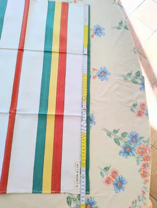 Coppia strofinacci lino e cotone vintage