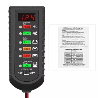 Comprobador Batería Coche 12V/24V FUENGIROLA