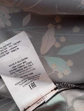 Vestido Pinko Negro Estampado Flores