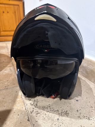 Casco Modular Moto Caberg Negro/Gris XL