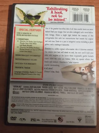 DVD Gremlins Edición Especial