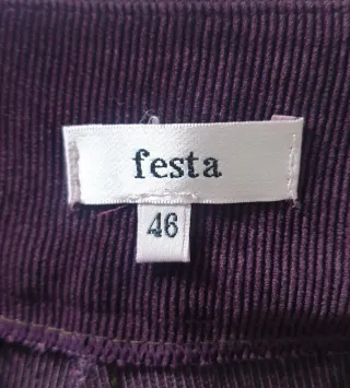 Pantalón pana mujer fiesta morado
