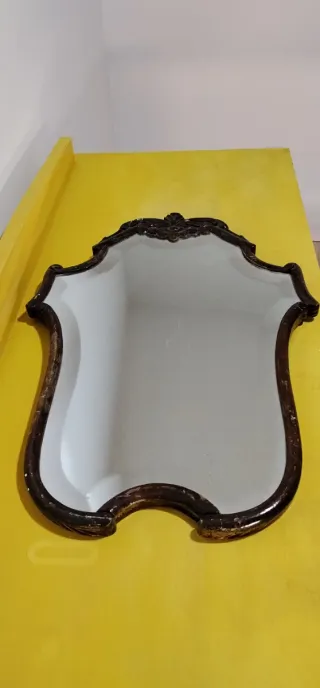 Espejo Antiguo Madera y Cristal