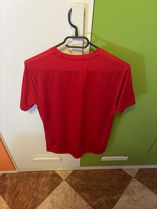 Camiseta Joma Roja Estampado Geométrico