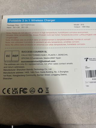 Caricabatterie Wireless 3-in-1 Nero