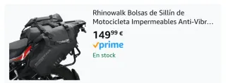 Alforjas de moto Rhinowalk MT1428 de 28L Tamaño L