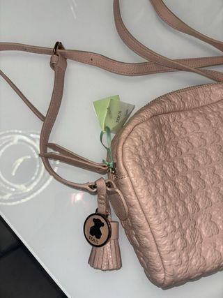 Bolso bandolera rosa con ositos