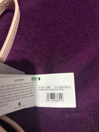 Bolso bandolera rosa con ositos