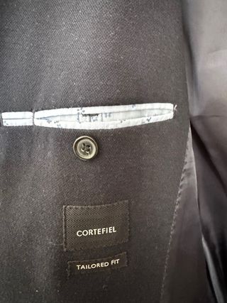 Americana Cortefiel Tailored Fit Azul