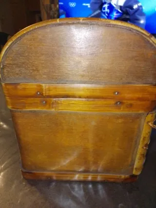 Cofanetto legno massello decorato