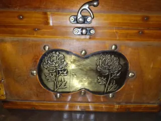 Cofanetto legno massello decorato