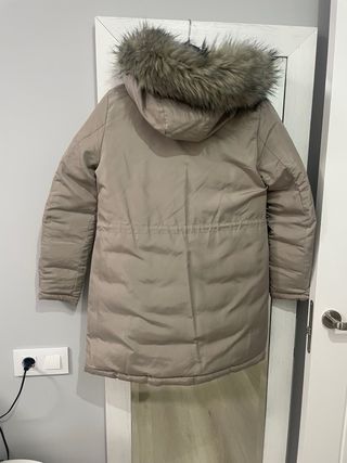 Plumífero reversible plateado