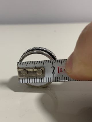 Anillo Plata Ley Hombre con cenefa