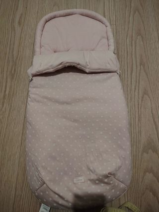 Saco Carro Bebé Uzturre Rosa Lunares