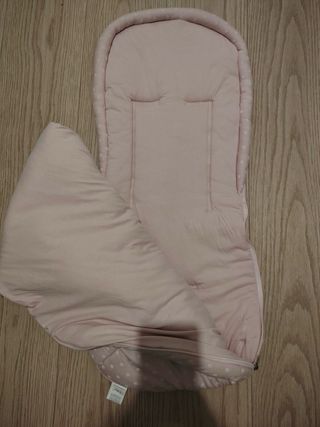 Saco Carro Bebé Uzturre Rosa Lunares