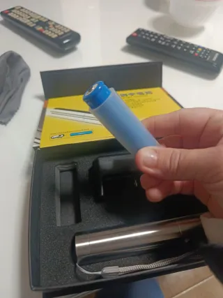 Linterna LED Acero Inoxidable Recargable