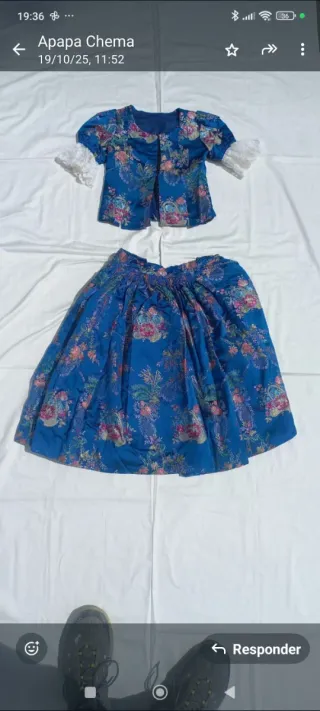 Traje de fallera niña