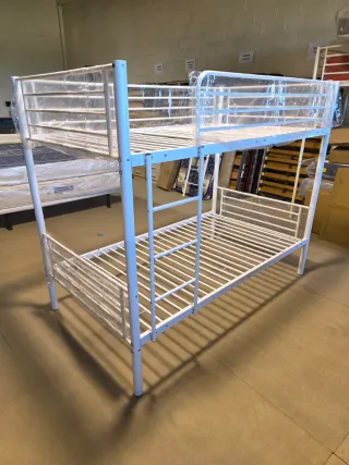 Litera metálica blanca 80x180