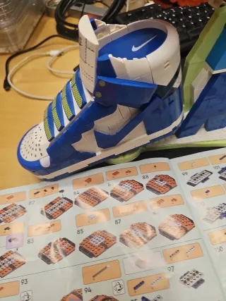 Piezas bloques construcción zapatilla Nike Dunk