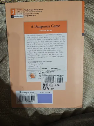 A Dangerous Game 2ºeso. Activity Readers 2019