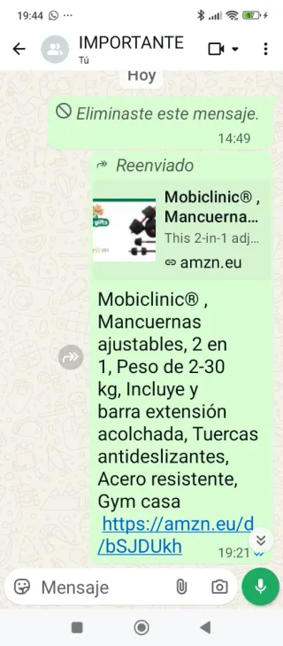 Set completo para entrenamiento