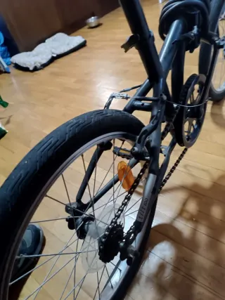 Bicicleta Plegable Negra B'TWIN