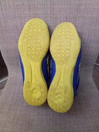 Zapatillas Fútbol Sala Adidas Azul/Amarillo