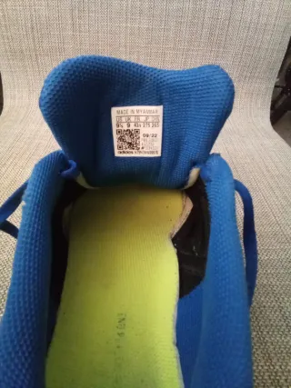 Zapatillas Fútbol Sala Adidas Azul/Amarillo