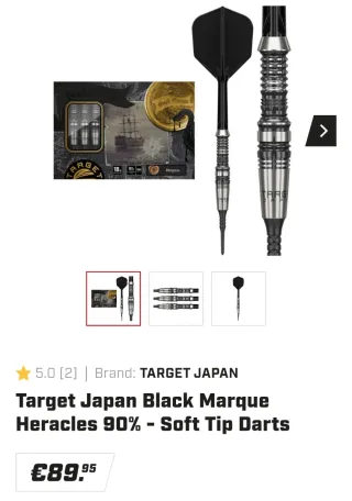Dardos Target Black Marque Heracles
