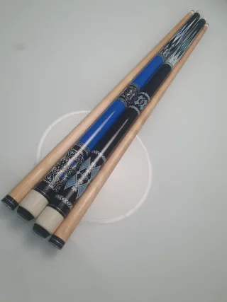 2 Tacos de Billar SAMURAI BLACK Y SAMURAI BLUE.