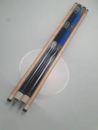 2 Tacos de Billar SAMURAI BLACK Y SAMURAI BLUE.