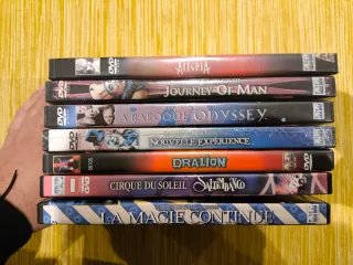 7 DVD's Coleção Cirque du Soleil