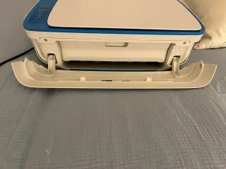 Impresora HP Azul y Blanca